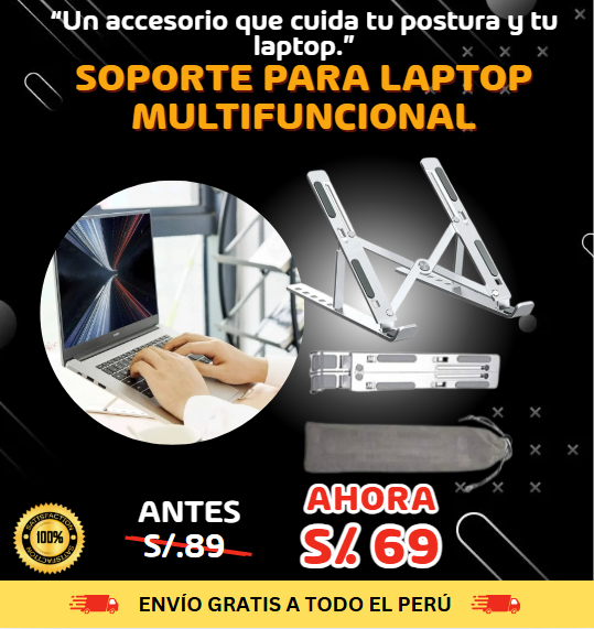 SOPORTE  PARA  LAPTOP  MULTIFUNCIONAL